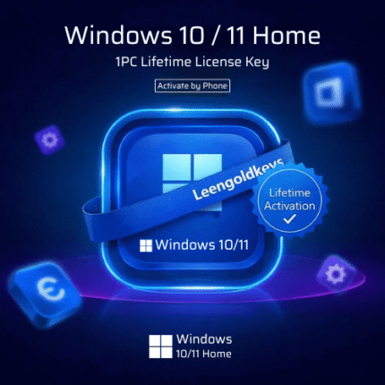 Windows 10 Home activation screen on a personal computer