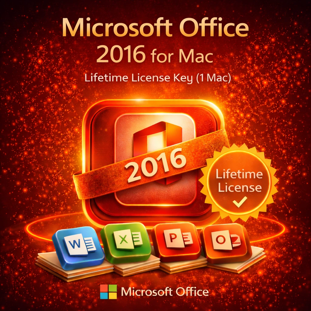 Microsoft Office 2016 for Mac Lifetime License Key (1 Mac) Microsoft Office 2016 for Mac – Lifetime License Key (1 Mac) - Image 1